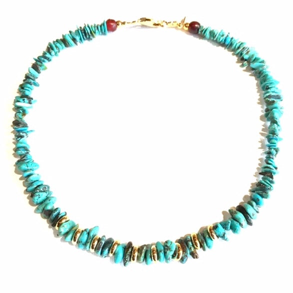 Turquoize Chips Necklace