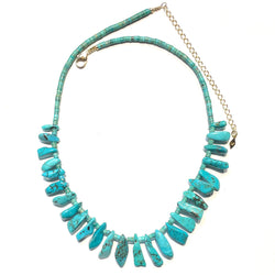 Turquoise Petals Necklace