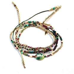 Charm Bracelet Ruby Zoisite