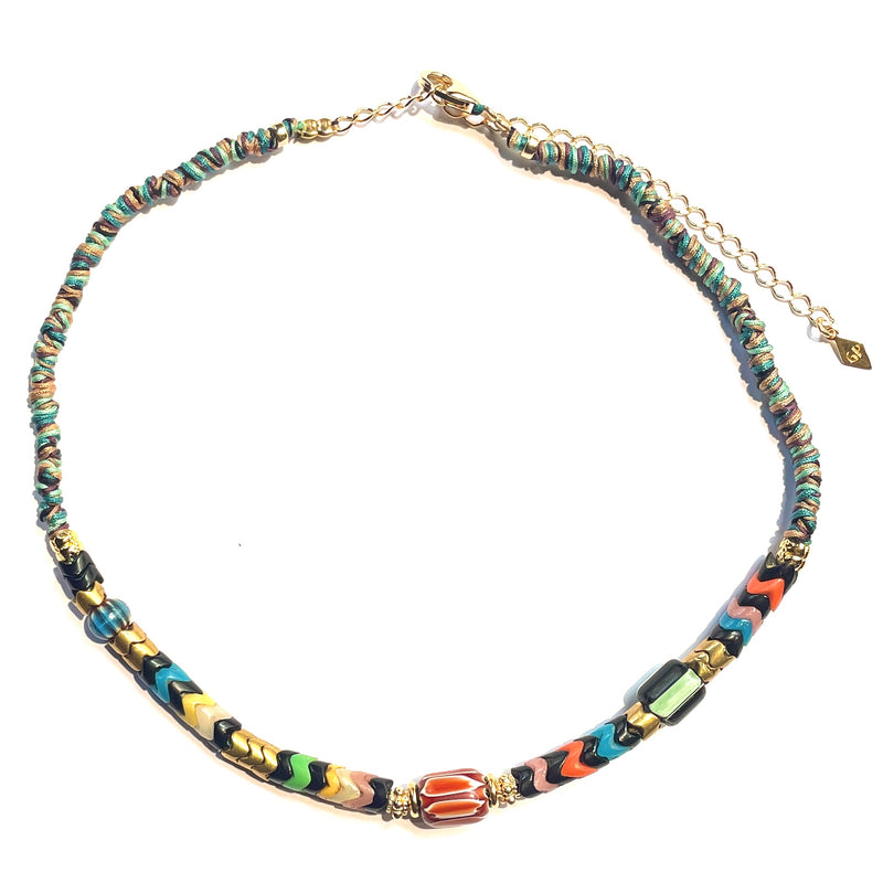 Handwoven Snake Necklace short