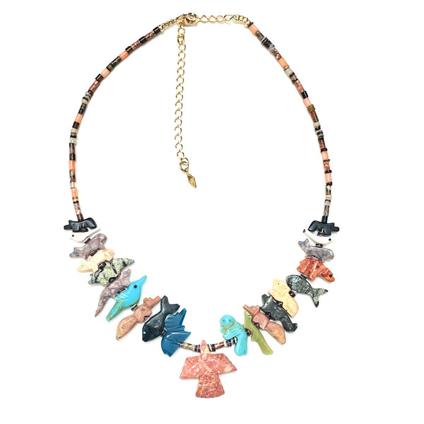 Stacked Amulets Necklace
