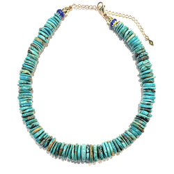 Collier court en turquoises XXL