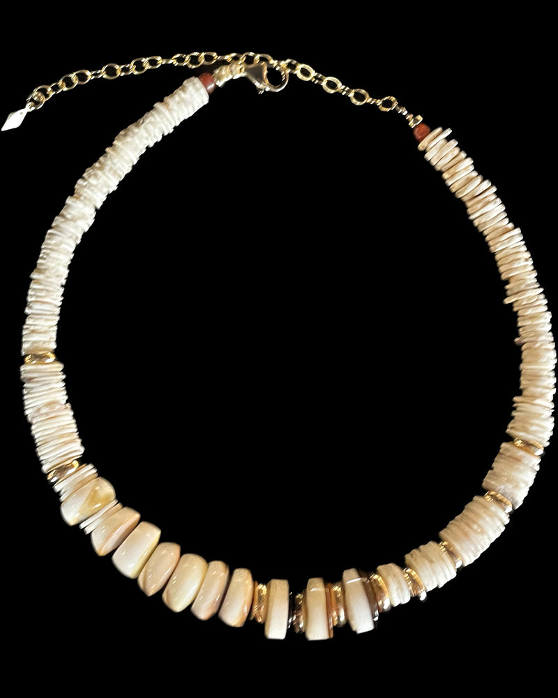 Natural Large Hawaiian Puka Shell Choker Necklace - Yourgreatfinds