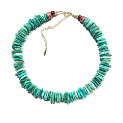 Turquoise chips Necklace XXL